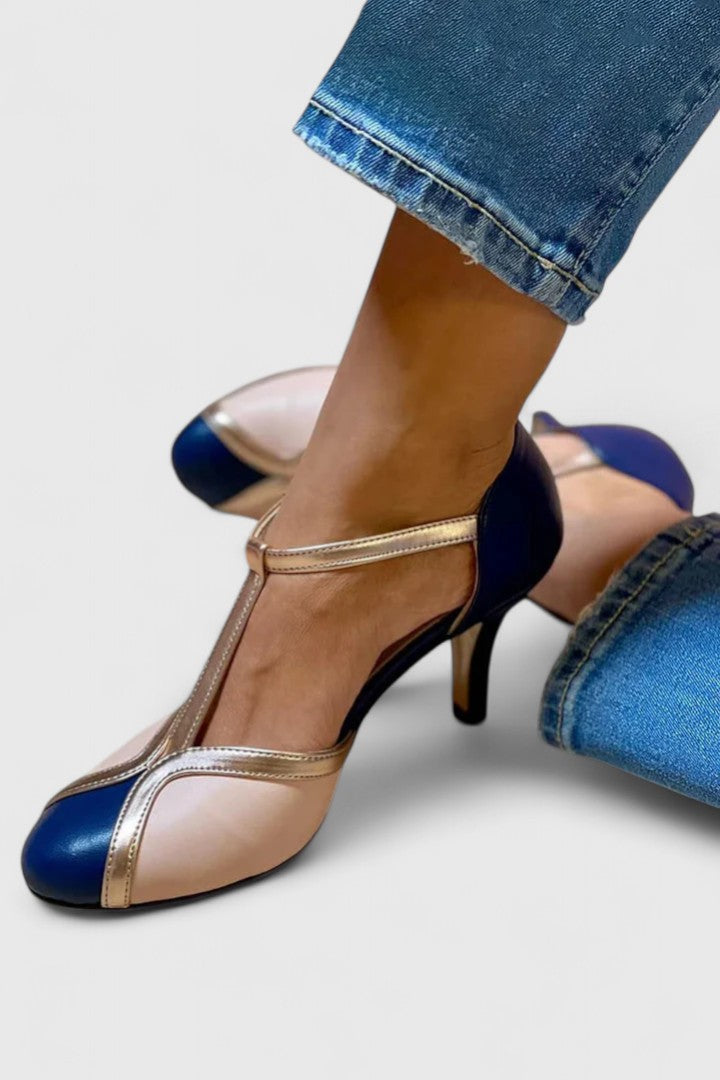 TAZARIAH | Refined T-strap heels with stable support