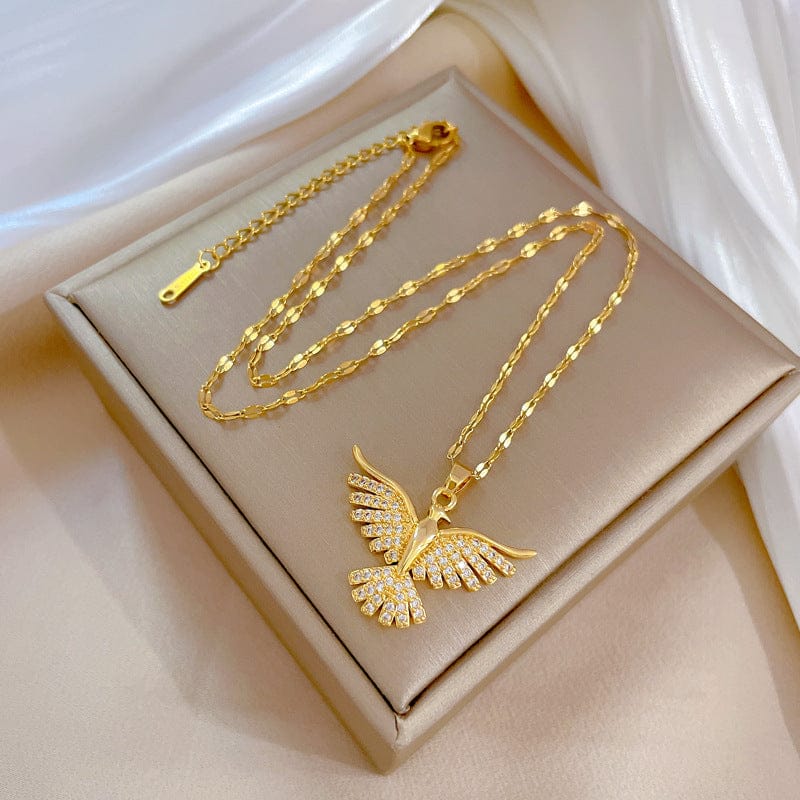 SKYE | Angel wing necklace for everyday wear