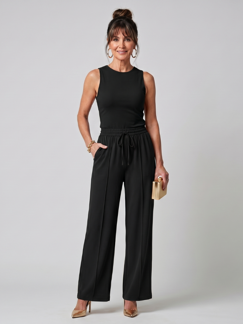 VALENCIA | Set with wide-leg pants