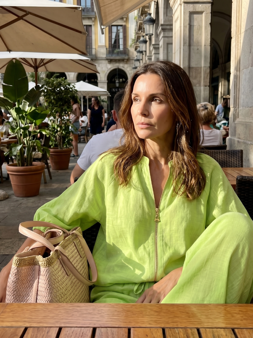 NATALIA | Set with wide-leg pants