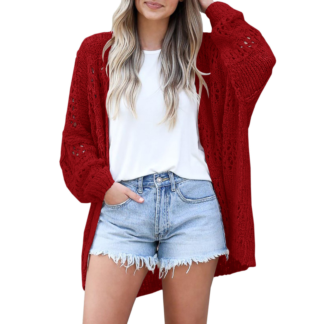 NAOMI | Open-knit oversized cardigan