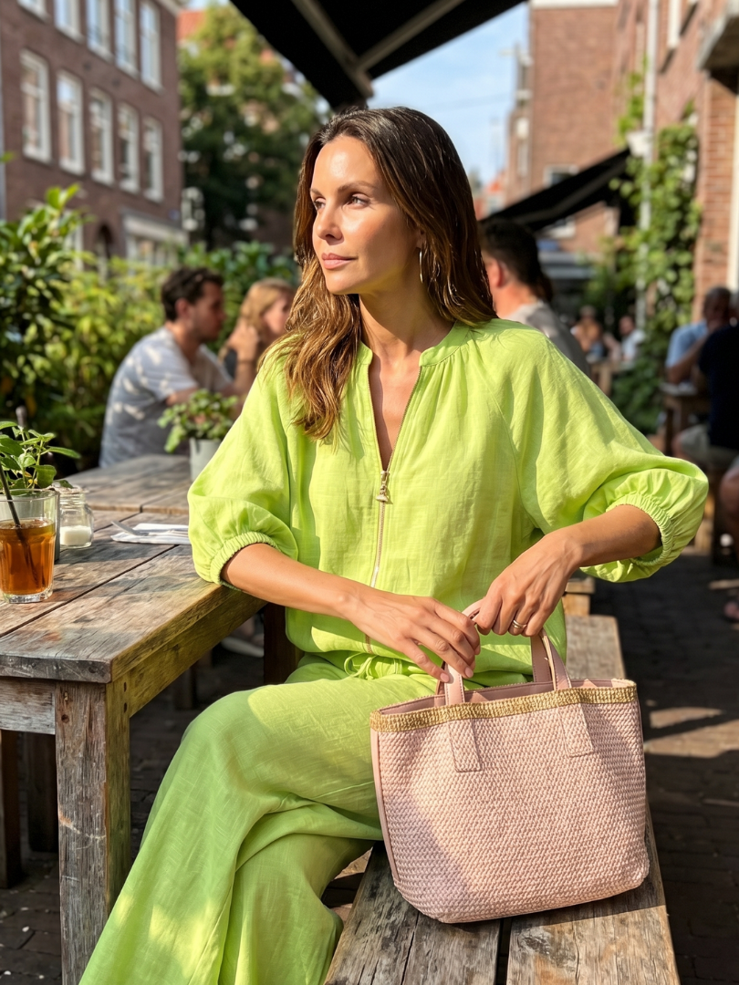 NATALIA | Set with wide-leg pants