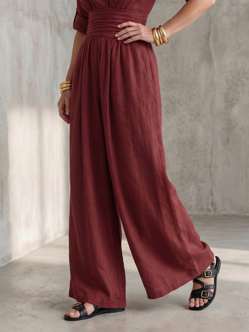 WANDA | Jumpsuit with wide-leg pants
