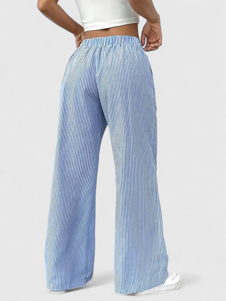 TATIENNE | Wide-leg pants with drawstring waist