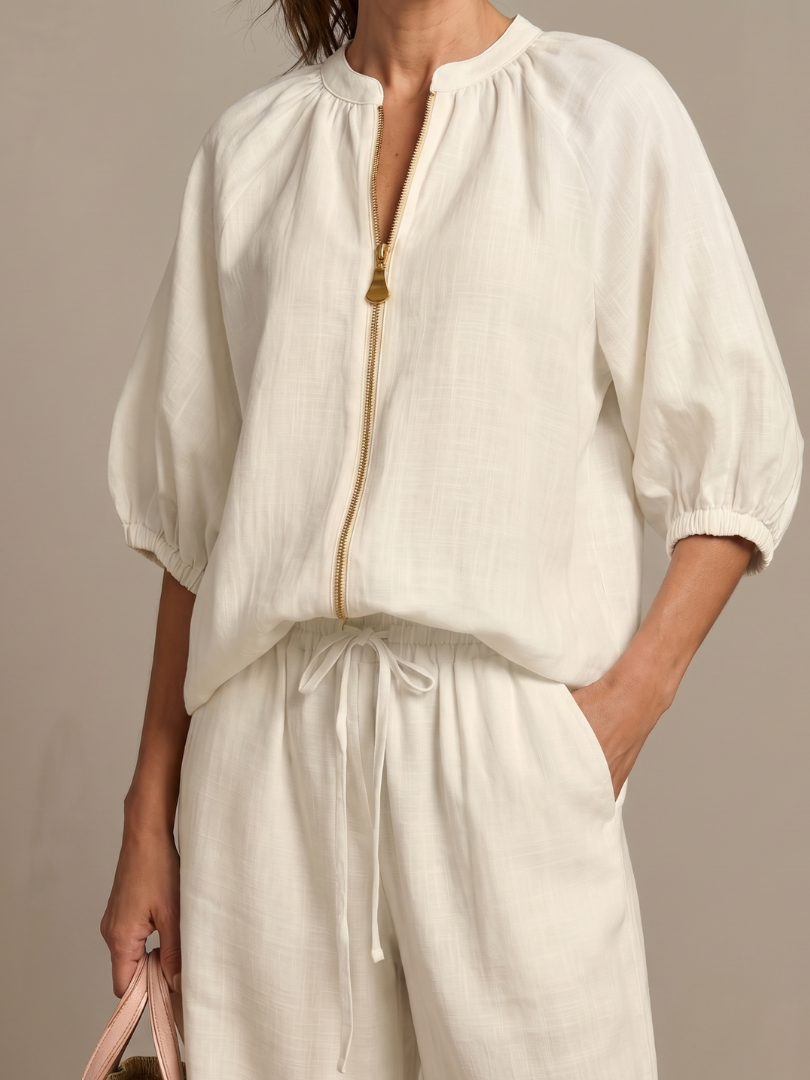 NATALIA | Set with wide-leg pants