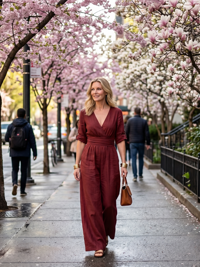 WANDA | Jumpsuit with wide-leg pants