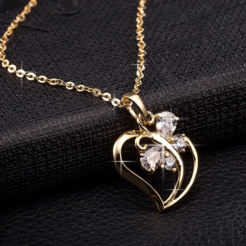 SWEETHEART | Gold-plated necklace with zirconia heart