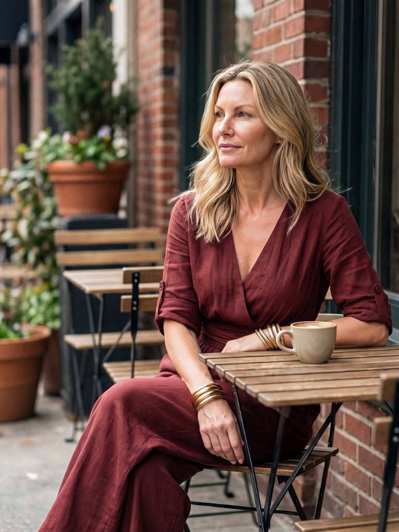 WANDA | Jumpsuit with wide-leg pants