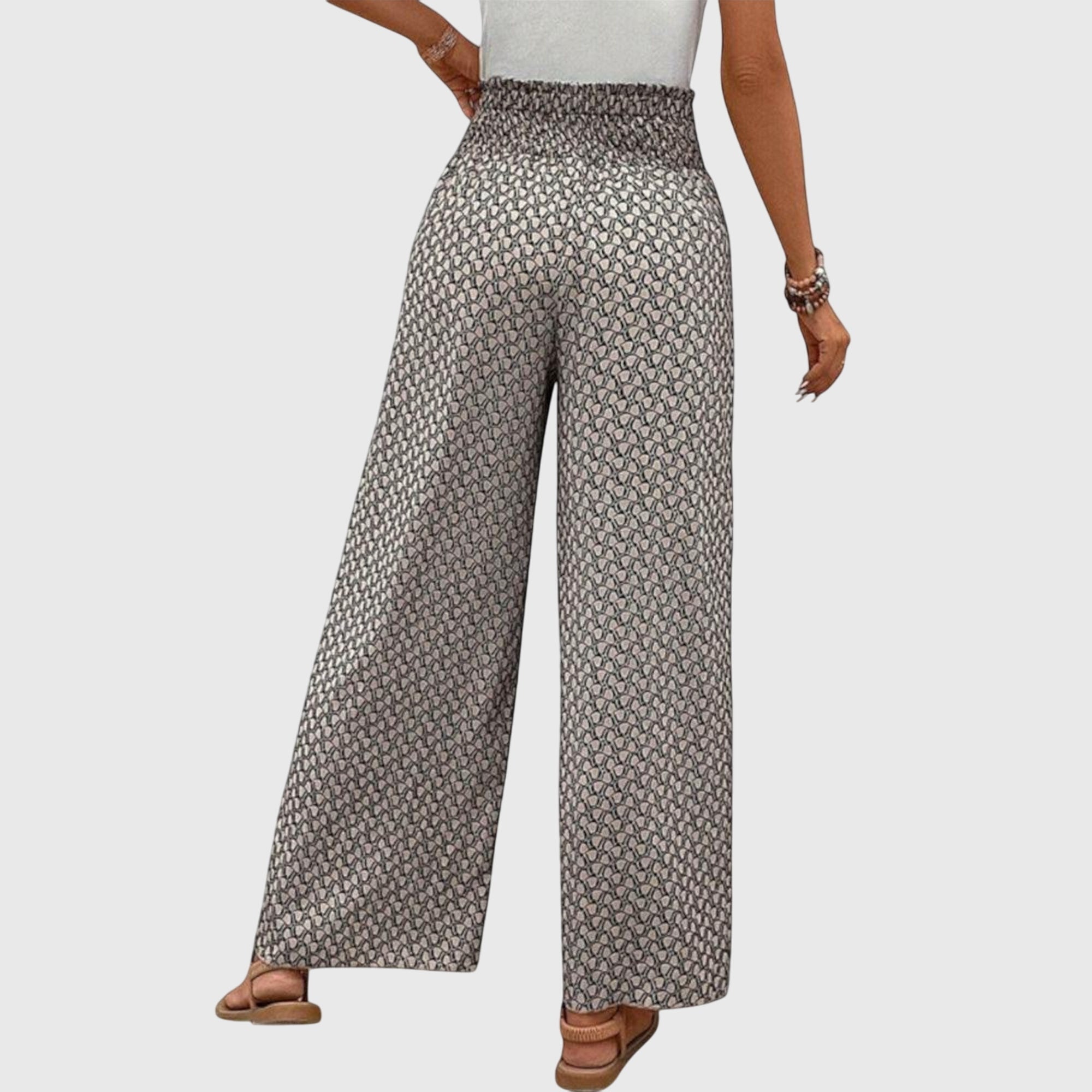 CHIARA | High-waist palazzo pants with wide leg