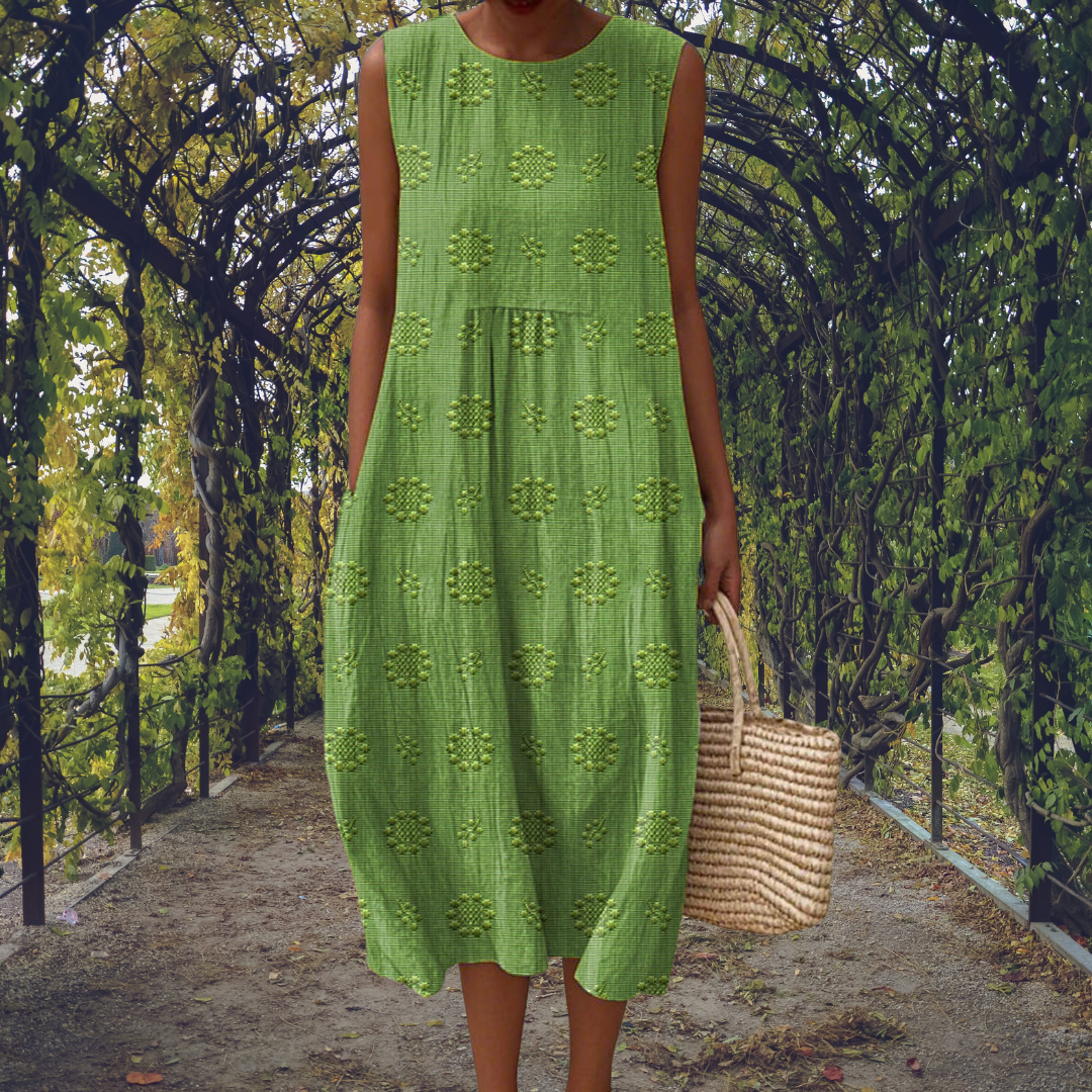 GINEVRA | Flowy sleeveless maxi dress with pockets
