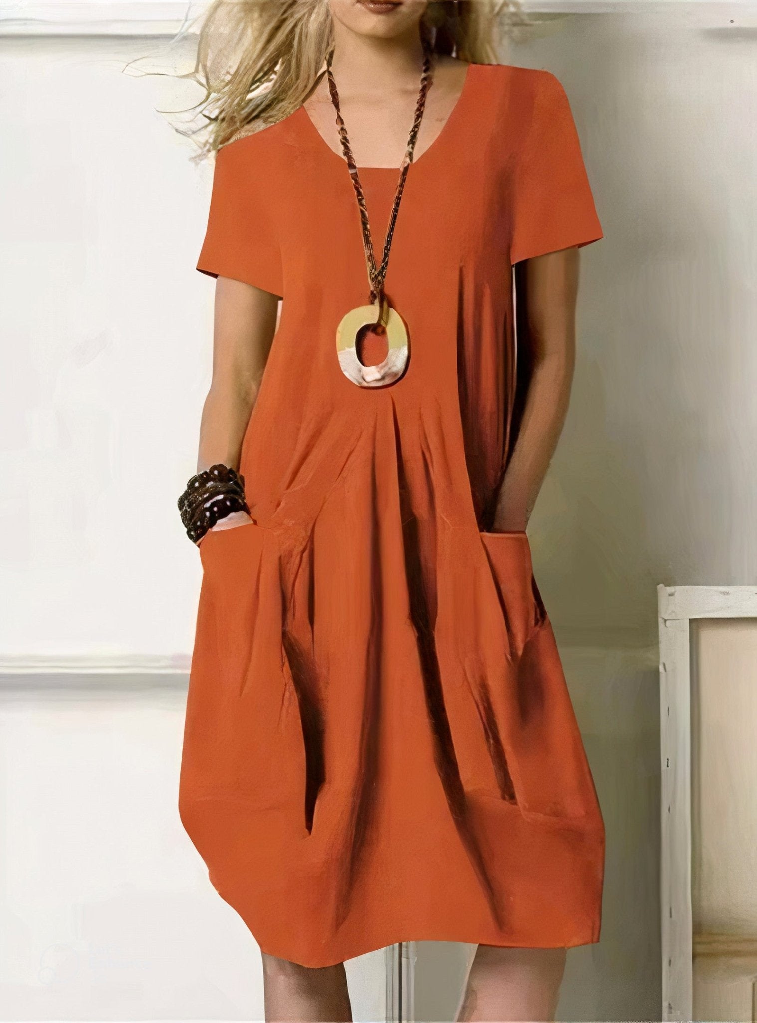 ORIANE | Flowy maxi dress with relaxed silhouette