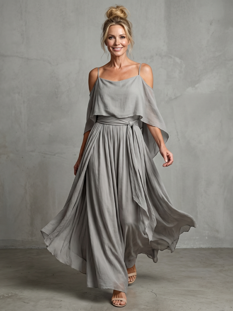 MARISOL | Two-piece set with wide-leg pants