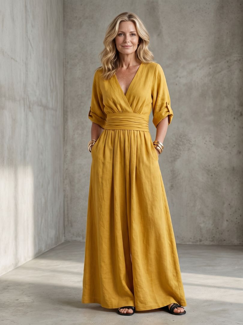 WANDA | Jumpsuit with wide-leg pants