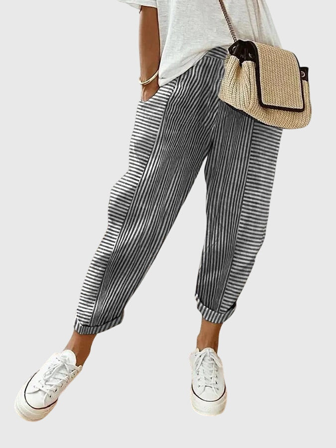 AUTUMN | Drawstring pants with elastic waist