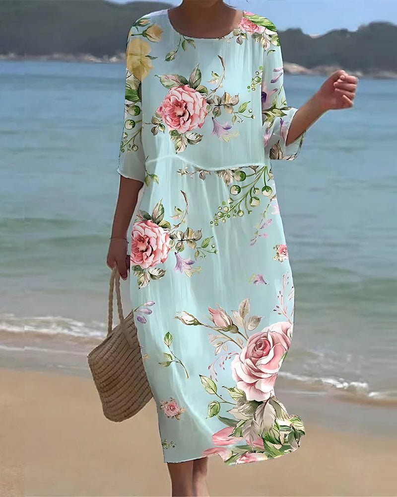 VERITY | Maxi dress with flowy silhouette
