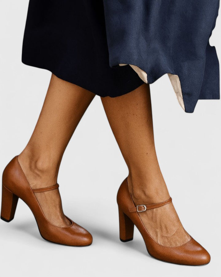 JAMYRAH | Block heel sandals with ankle strap