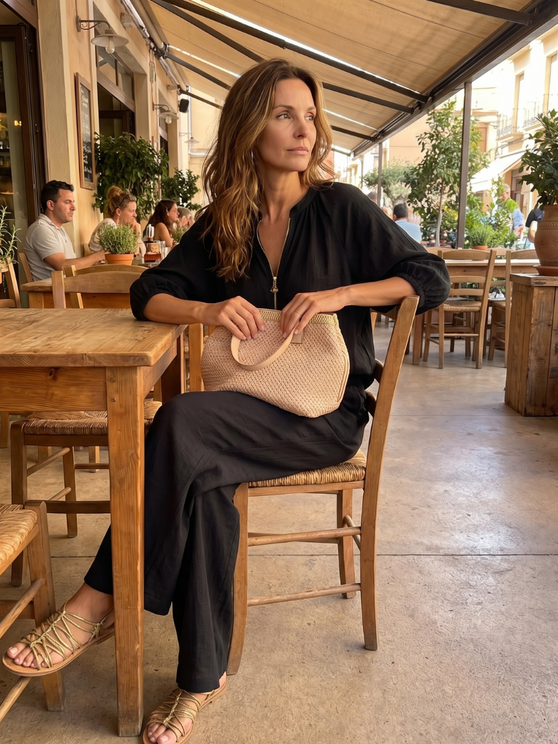 NATALIA | Set with wide-leg pants