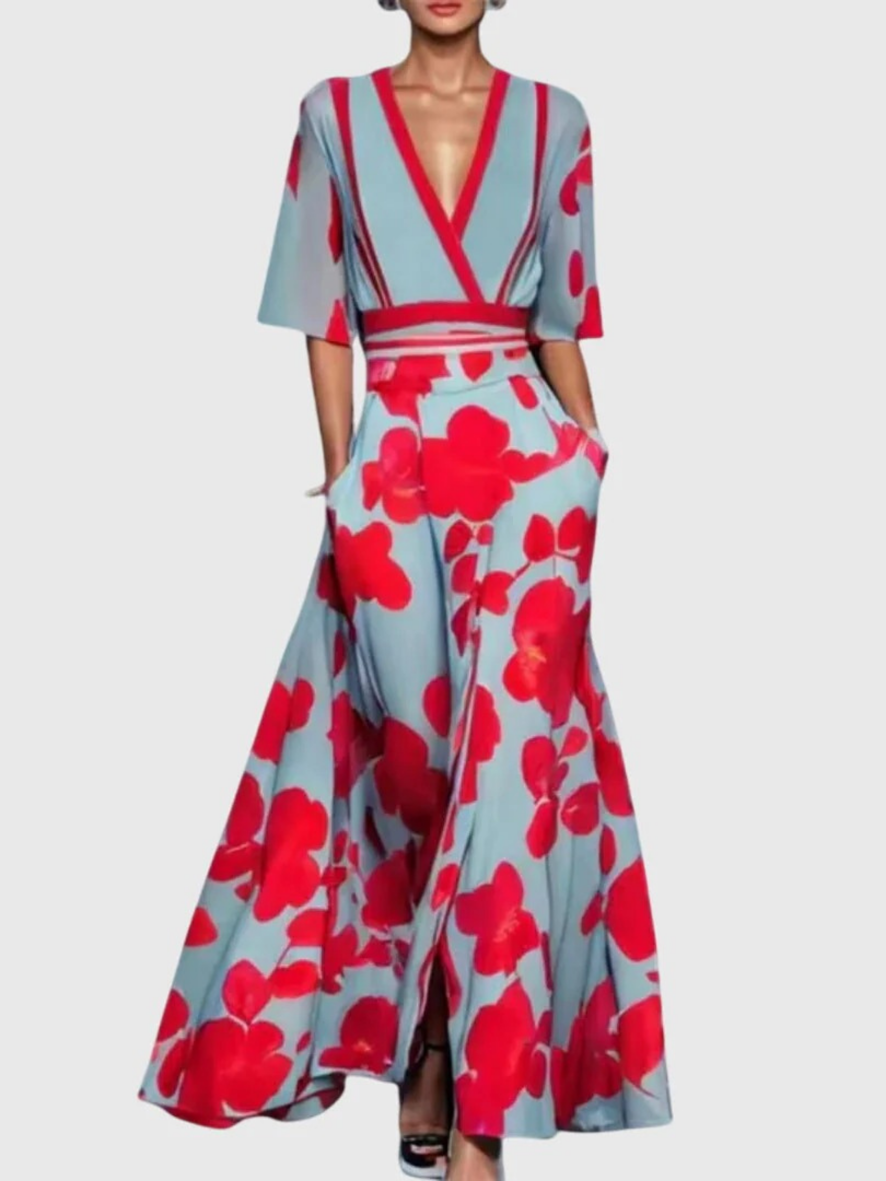 CHRISTELLE | Maxi dress with flowing silhouette