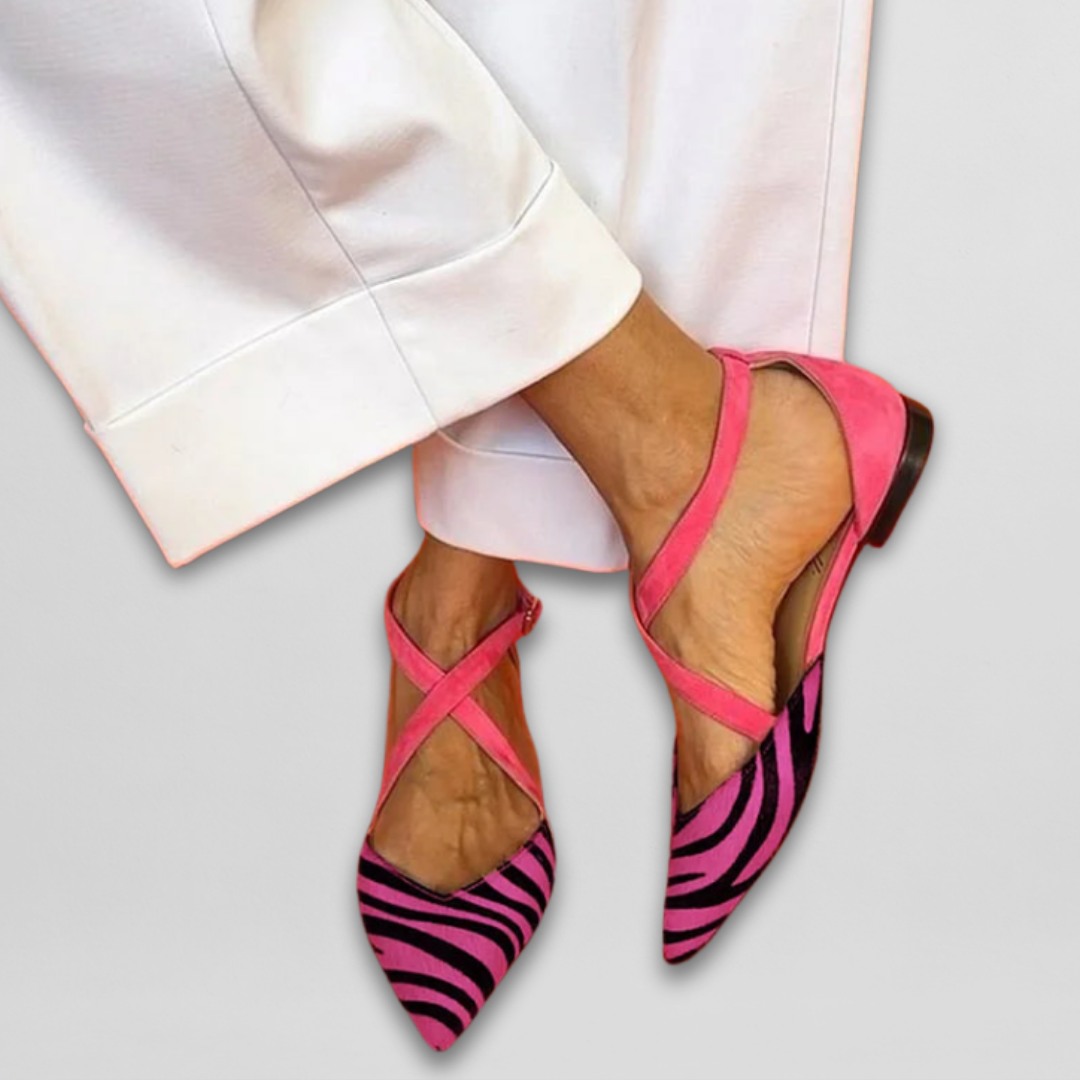 FERN | Ballet flats with crossover straps