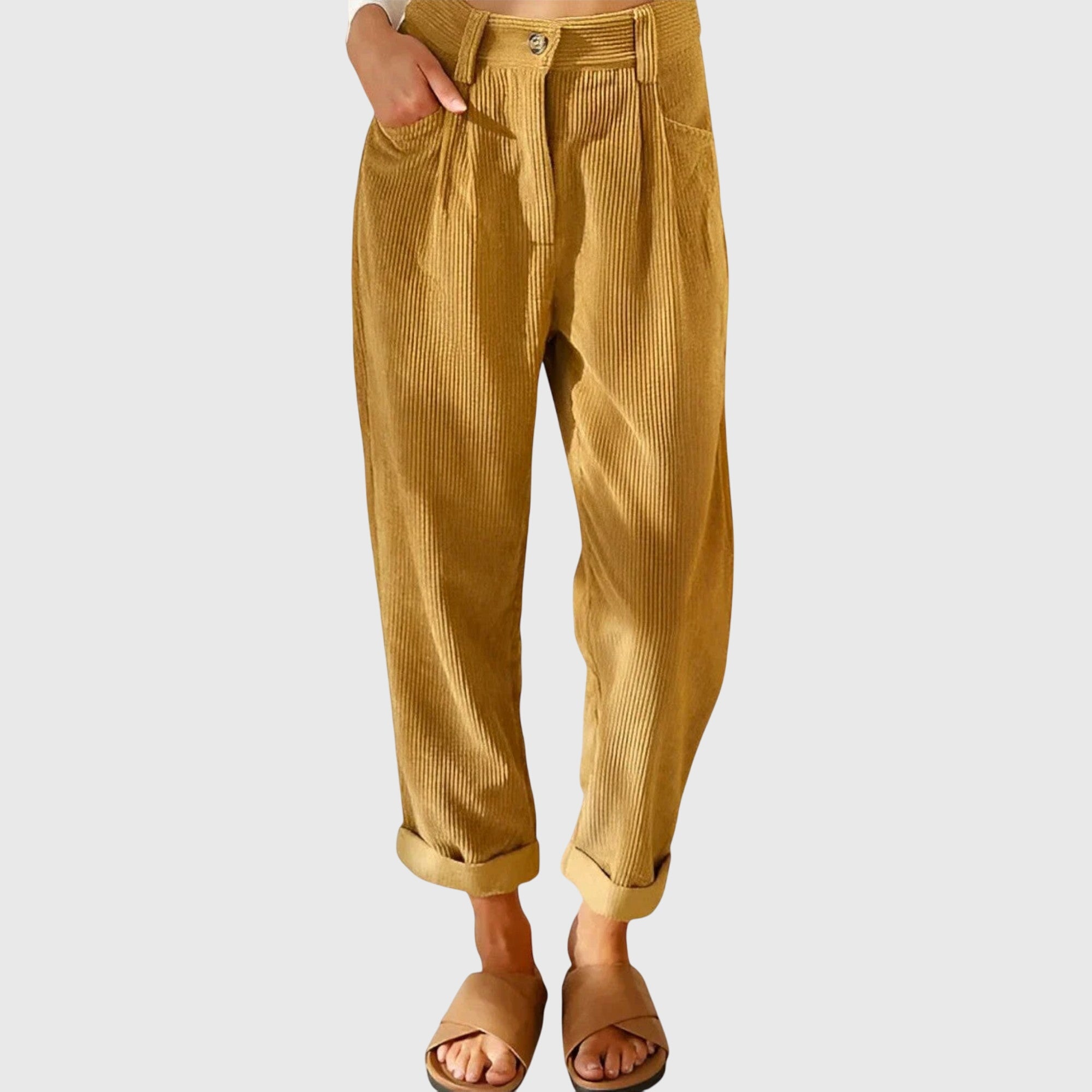 JANA | Straight-cut corduroy pants