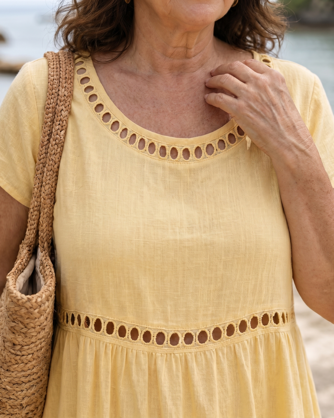 SORMANE | Everyday relaxed dress with textured fabric