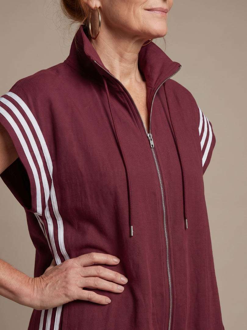 LARK | Jumpsuit with side stripe panels