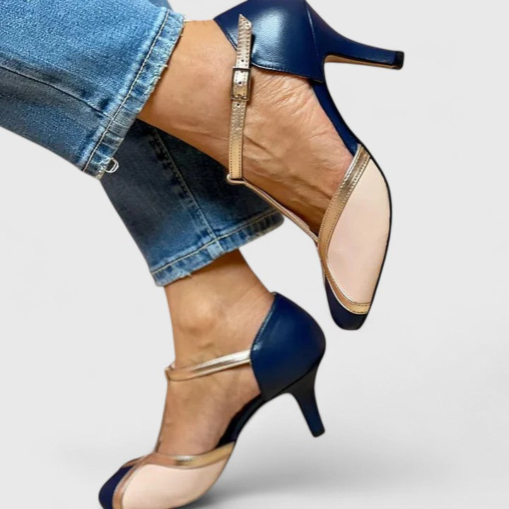 TAZARIAH | Refined T-strap heels with stable support