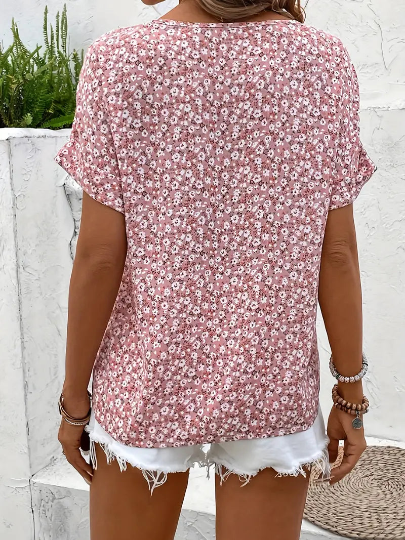 MERY | Button-front blouse with relaxed silhouette