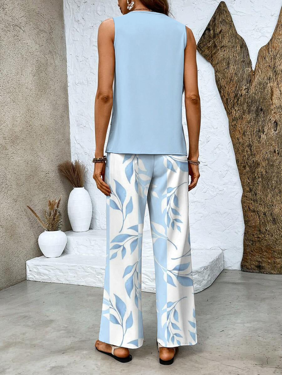 NORA | Short-sleeve set with square neckline