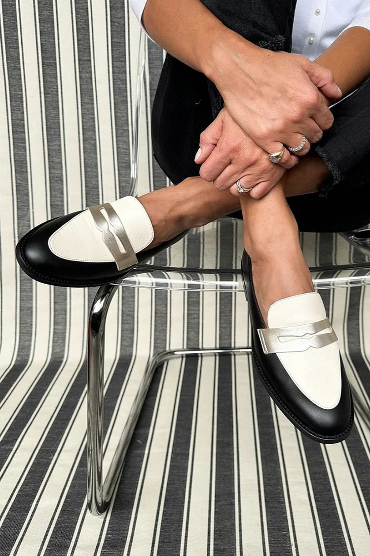 QUINN | Classic loafers with metallic accent