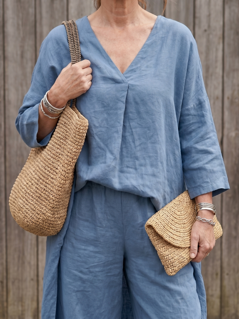 ONYX | Relaxed tunic set with wide-leg pants