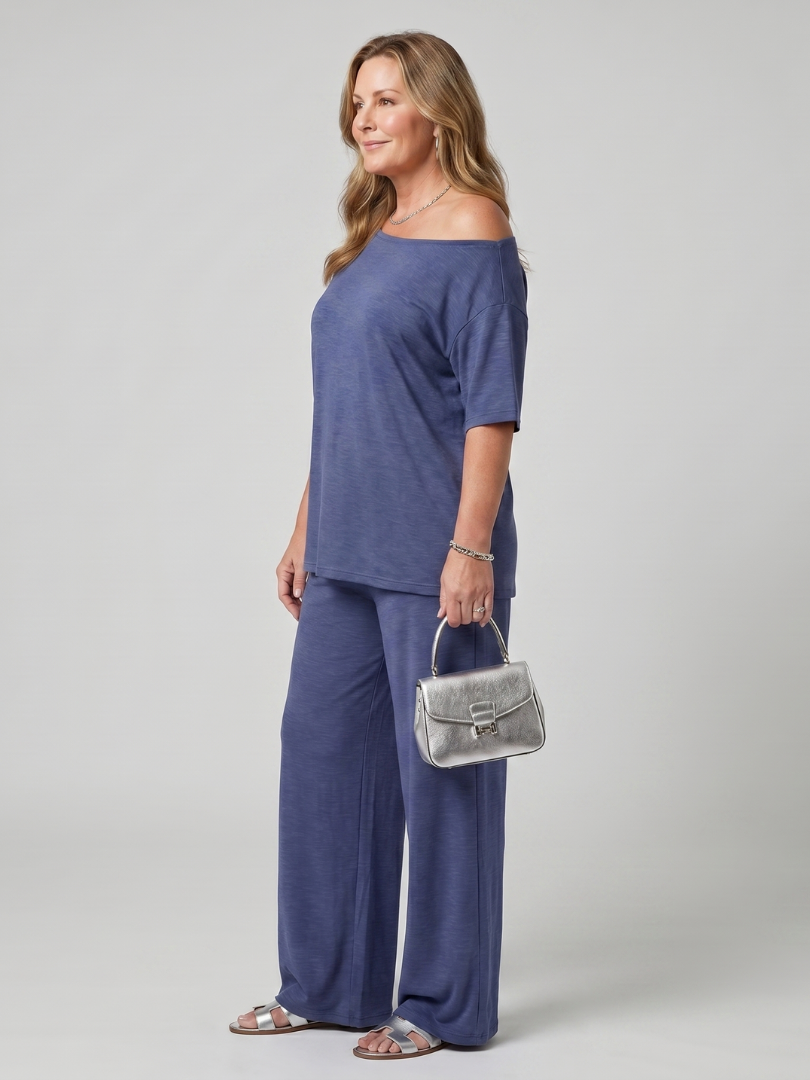 ELARIM | Set with wide-leg pants
