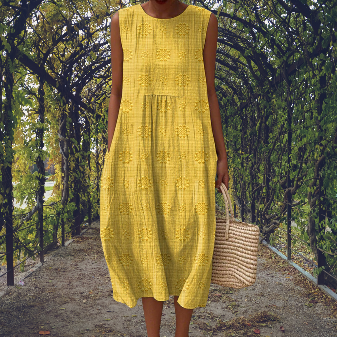 GINEVRA | Flowy sleeveless maxi dress with pockets