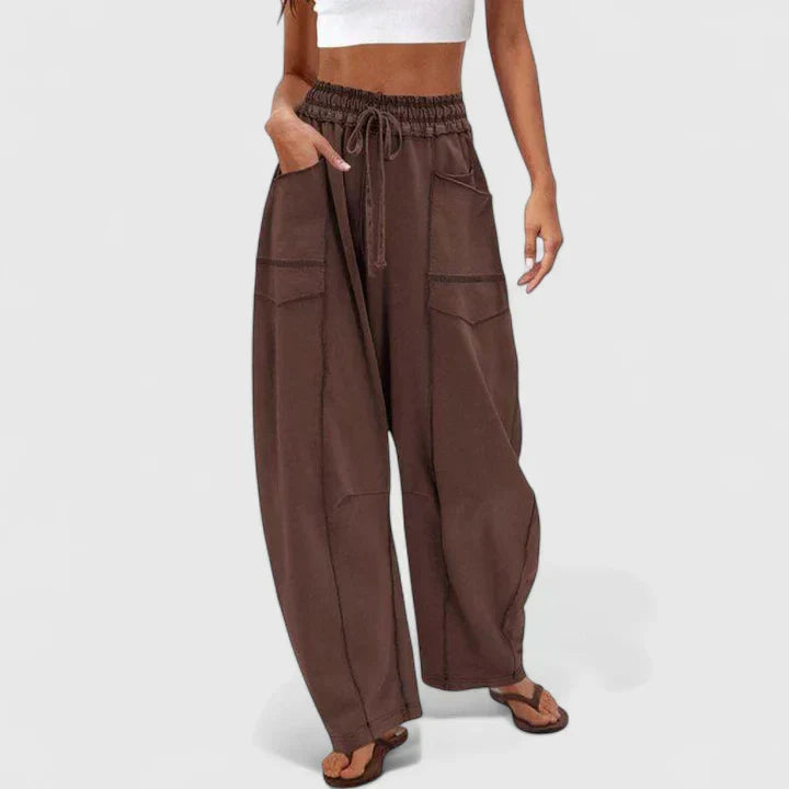 CAMRYNNNE | Relaxed wide-leg pants with easy fit