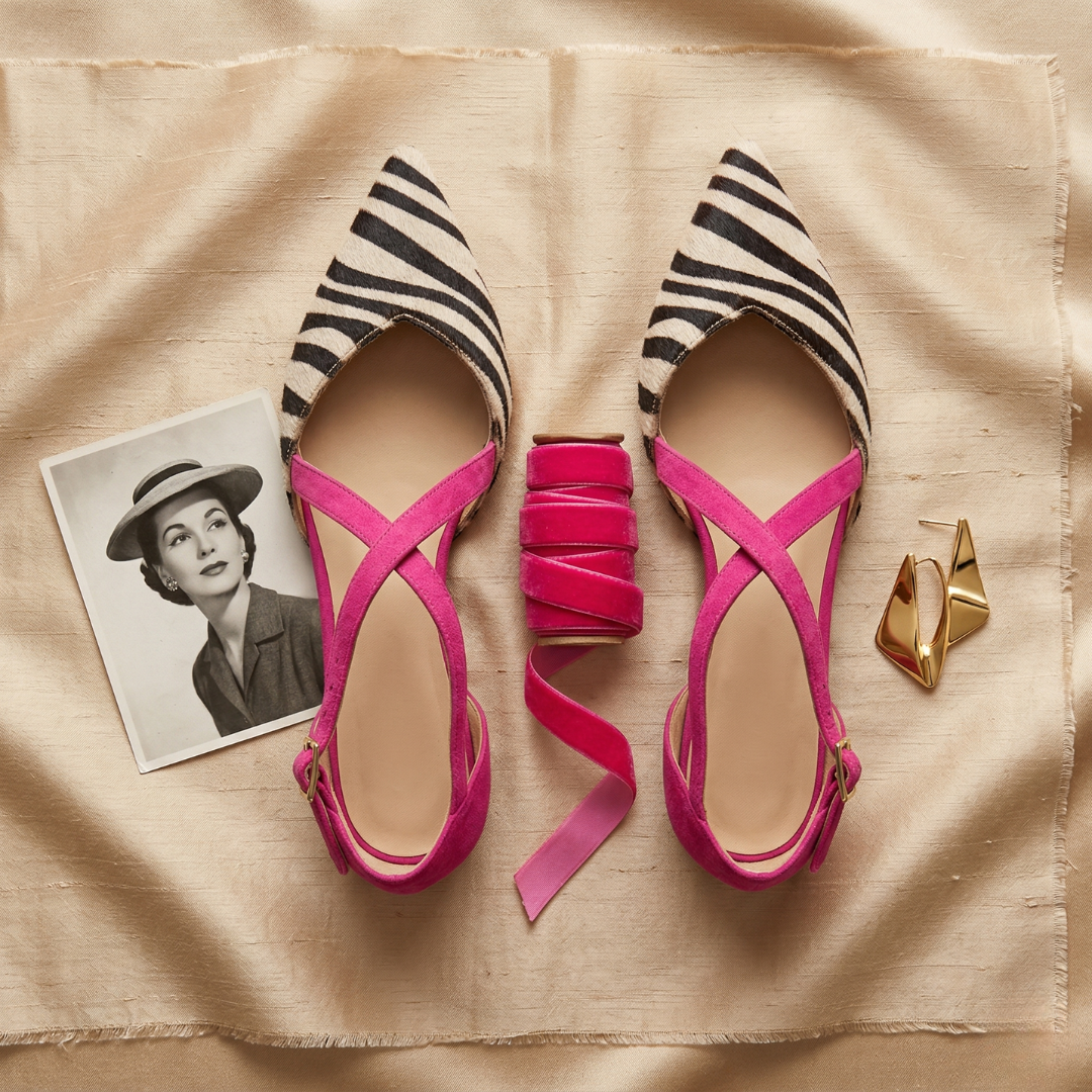 FERN | Ballet flats with crossover straps