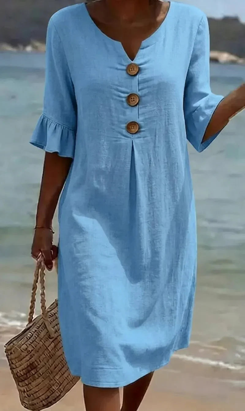 RADMILA | Long sleeve dress for summer days