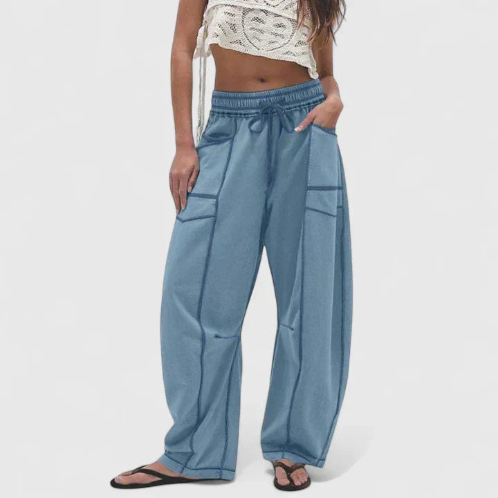 CAMRYNNNE | Relaxed wide-leg pants with easy fit