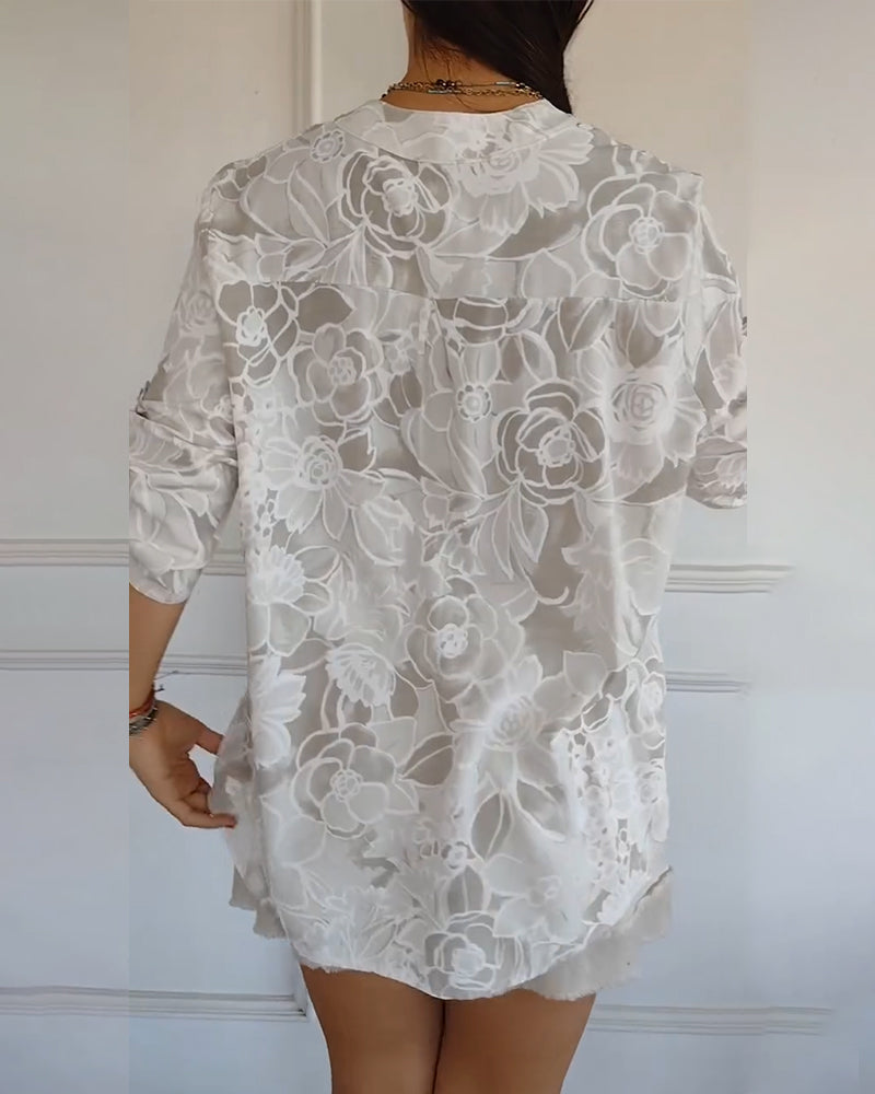 ROWELLA | Relaxed blouse with floral print