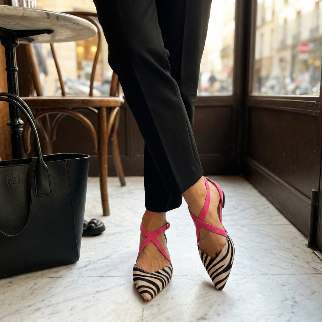 FERN | Ballet flats with crossover straps