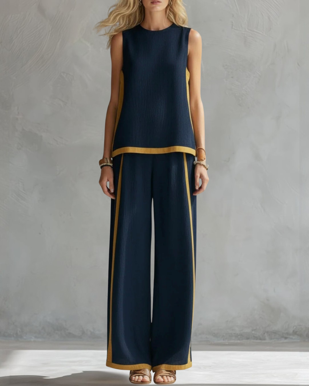 REAGAN | Relaxed co-ord set with wide-leg pants