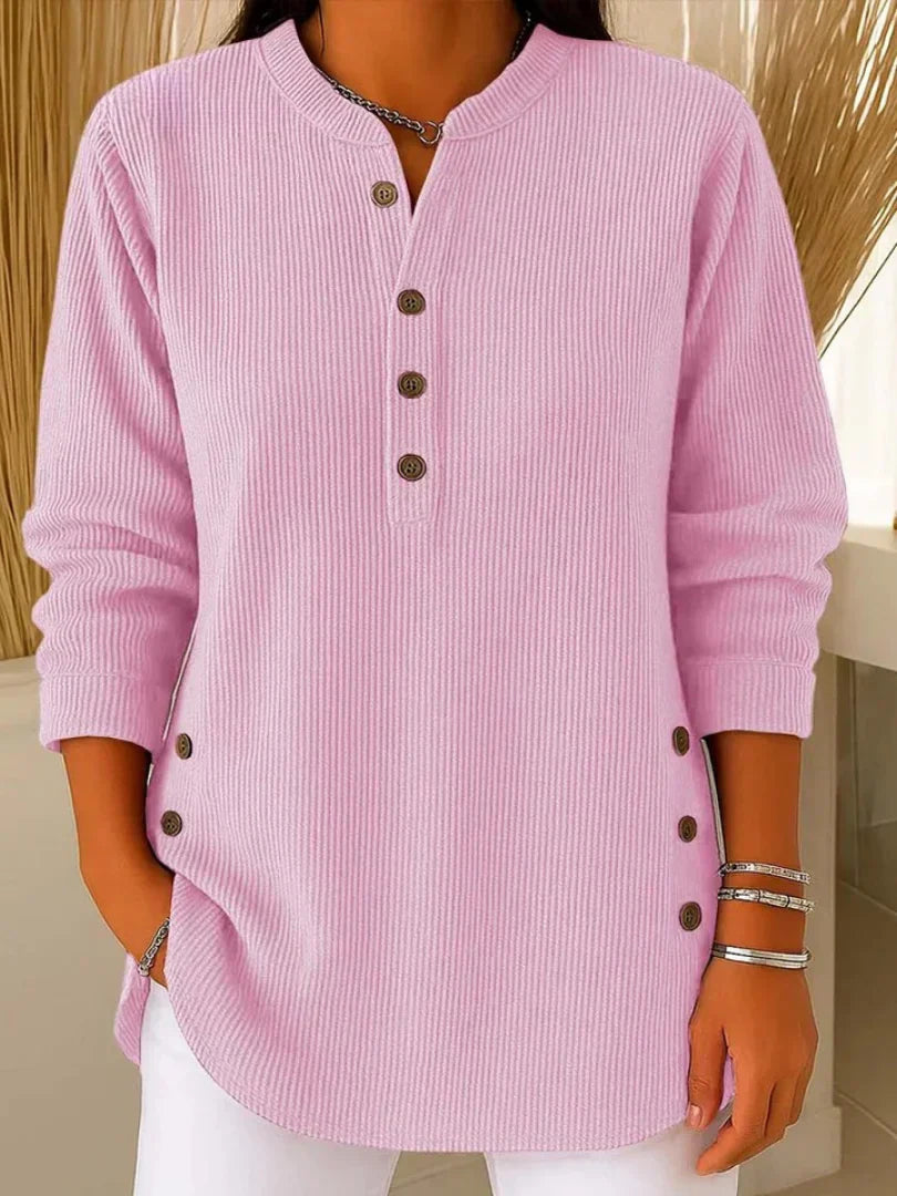 ARIANA | Crew-neck pullover with ribbed cuffs