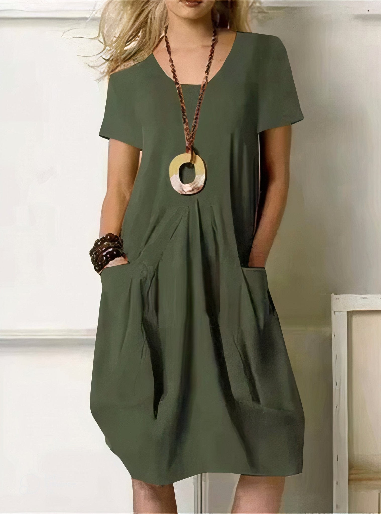 ORIANE | Flowy maxi dress with relaxed silhouette