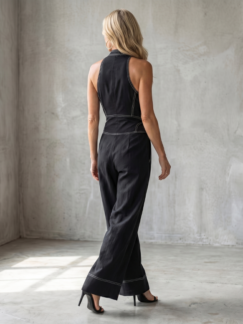 DARA | Jumpsuit with wide-leg pants