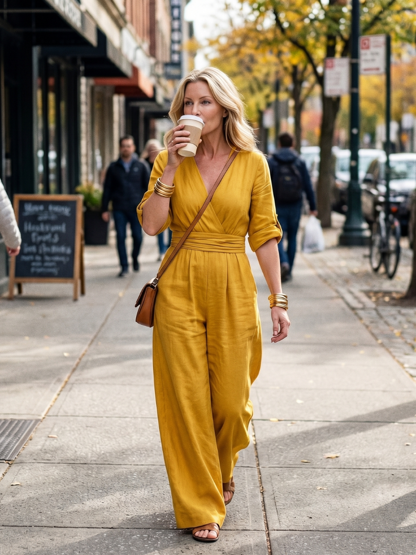 WANDA | Jumpsuit with wide-leg pants