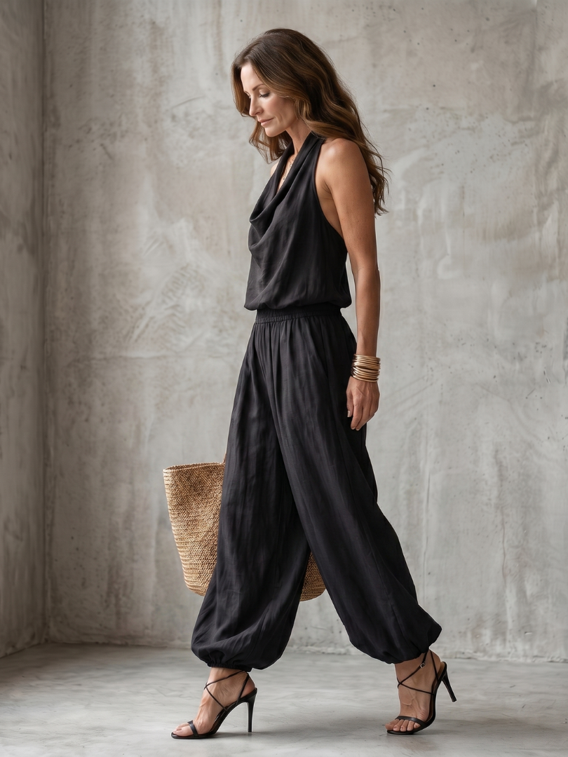 YVAINE | Set with wide-leg pants