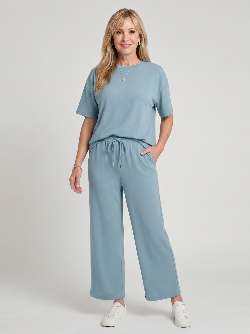WIHEL | Two-piece set with straight-leg pants