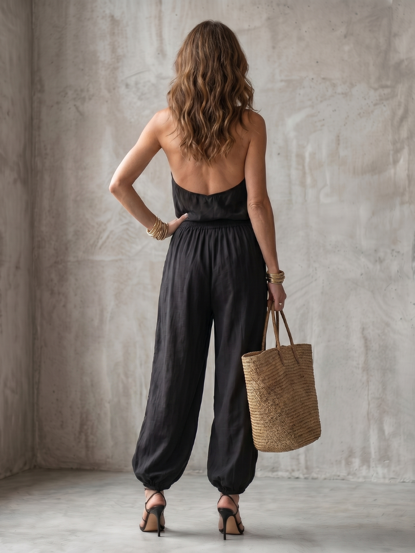 YVAINE | Set with wide-leg pants