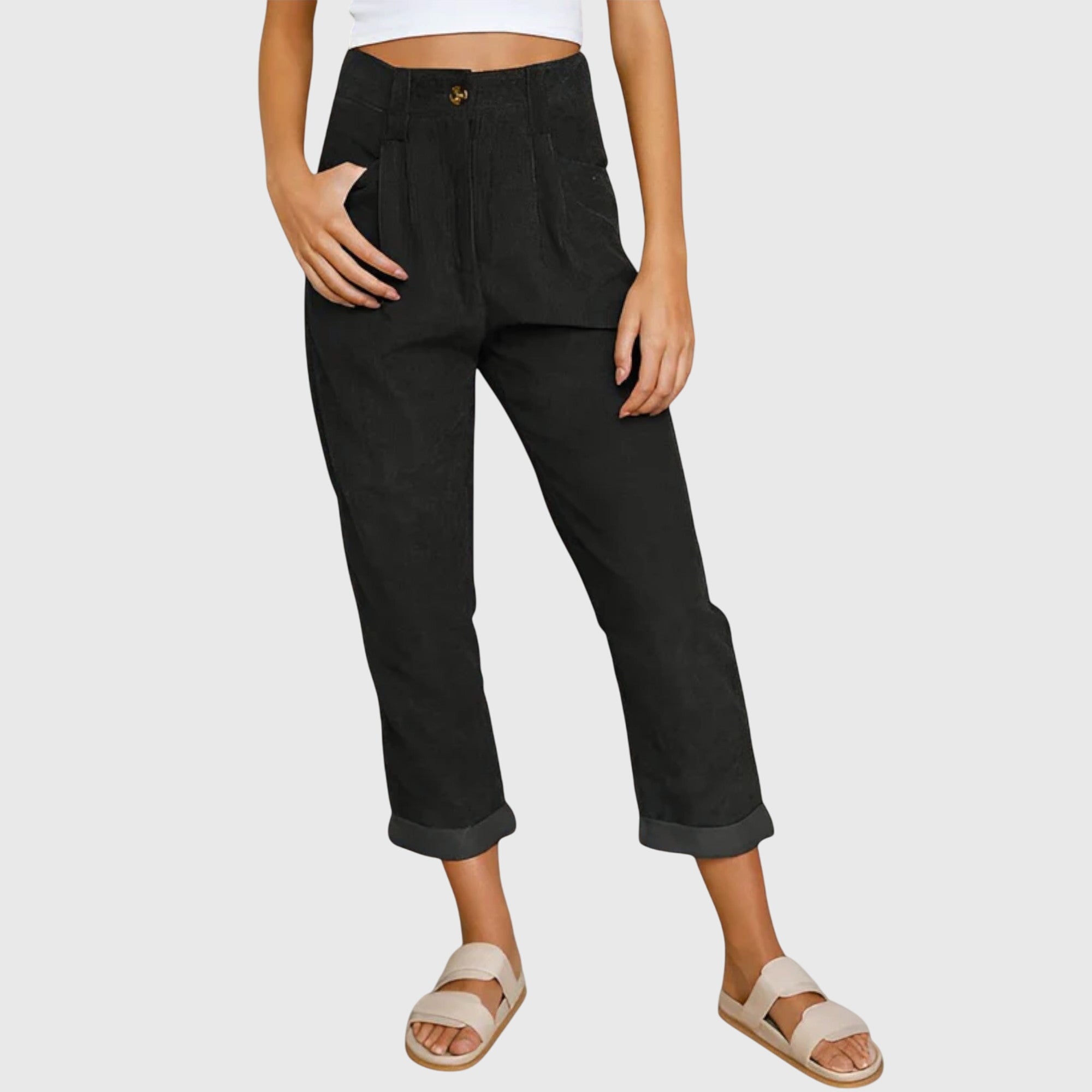JANA | Straight-cut corduroy pants