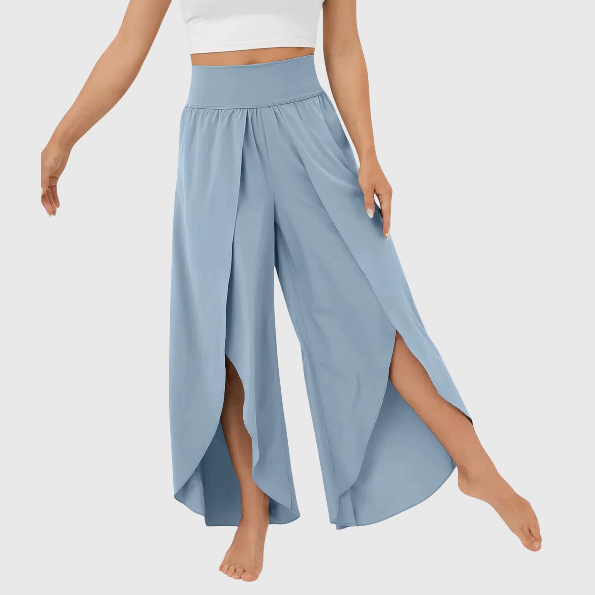 SKYLAR | Relaxed wide-leg pants with built-in shorts