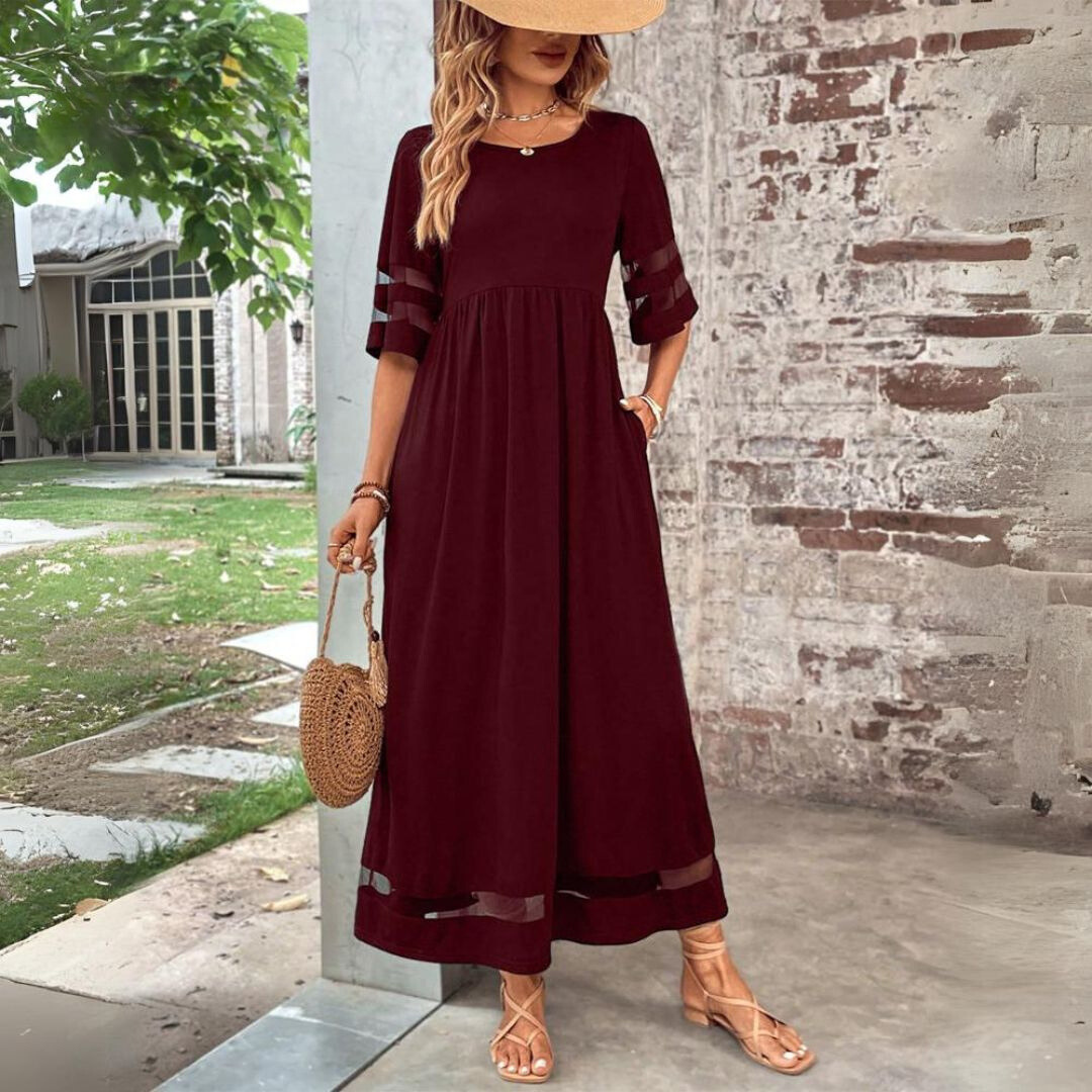 ANNELIESE | Flowy maxi dress with relaxed silhouette